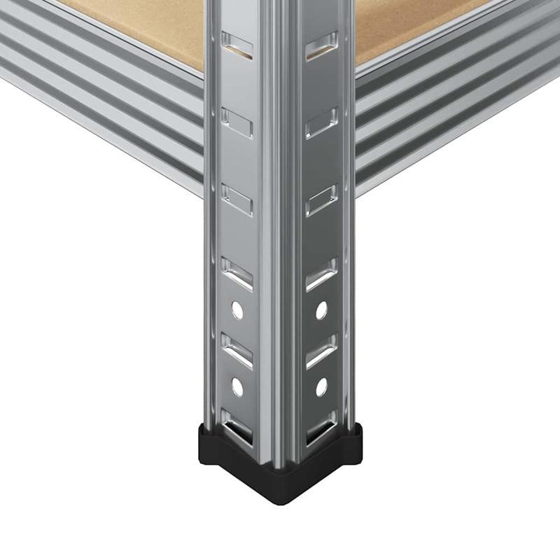 4-Laags Opbergrek – Opbergrek – Stellingkast – Opbergkast – Rek Metalen Frame – Stevig Staal En Hout – Compact Ontwerp