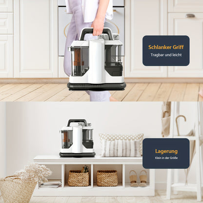 Tapijtreiniger – Vlekverwijderaar – Meubelreiniger – Bekledingsreiniger – Sofa- en Gordijnreiniger – Krachtige Zuigkracht 15 kPa – Grote Schoonwatertank 1080 ml
