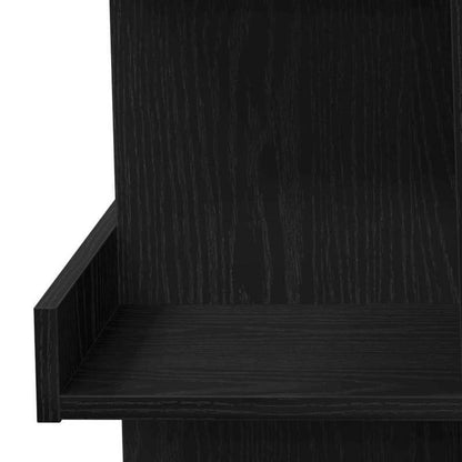 Bartafel – Barkruktafel – Keukentafel – Ontbijttafel – Zwarte Eikenhouten Bar Tafel Schwarz – Ruimtebesparend Design – Extra Opbergruimte