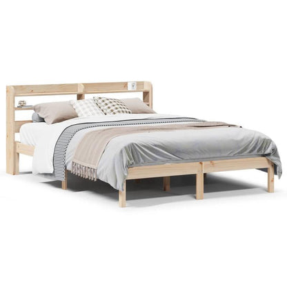 solid wood bed without mattress 120x200cm pine wood Practical Removable