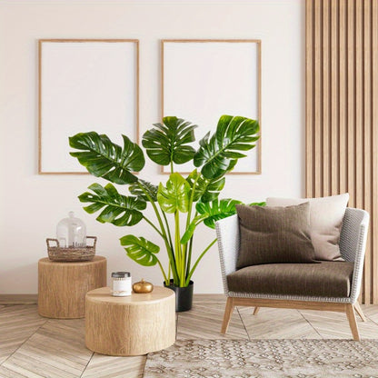 Kunstplant – Kunstbloem – Nepplant – Nepbloem – Groene Kunstplant – Voor Binnen en Buiten – Onderhoudsvriendelijk – 110 cm Hoog