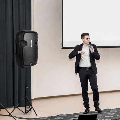 Draagbaar PA-systeem – Portable Geluidsinstallatie – Bluetooth Speaker – Karaoke Set – Draadloos Microfoon Systeem – 1000 Watt – Oplaadbare Batterij Met Wieltjes