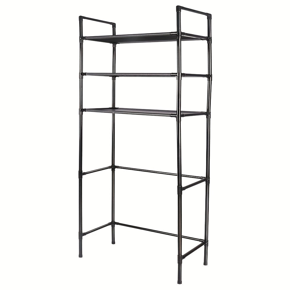 Tall 3-Tier Storage Shelf 50x26x150cm | Space-Saving Floor Organizer with Non-Woven Cover & PP Frame | for Bathroom, Kitchen, Study Room In Apartments, Shelves