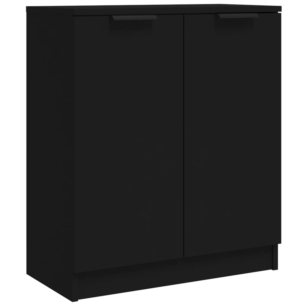 Dressoir – Kast – Sideboard – Opbergkast – Wandmeubel – Zwart – 3-laags Houten Planken – Minimalistisch Design