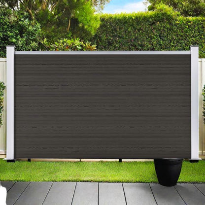 Schuttingpaneel – Tuinscherm – Hekpaneel – Tuinafscheiding – Privacy Scherm – WPC Materiaal – 180x105 cm Zwart – Weerbestendig & Onderhoudsvriendelijk