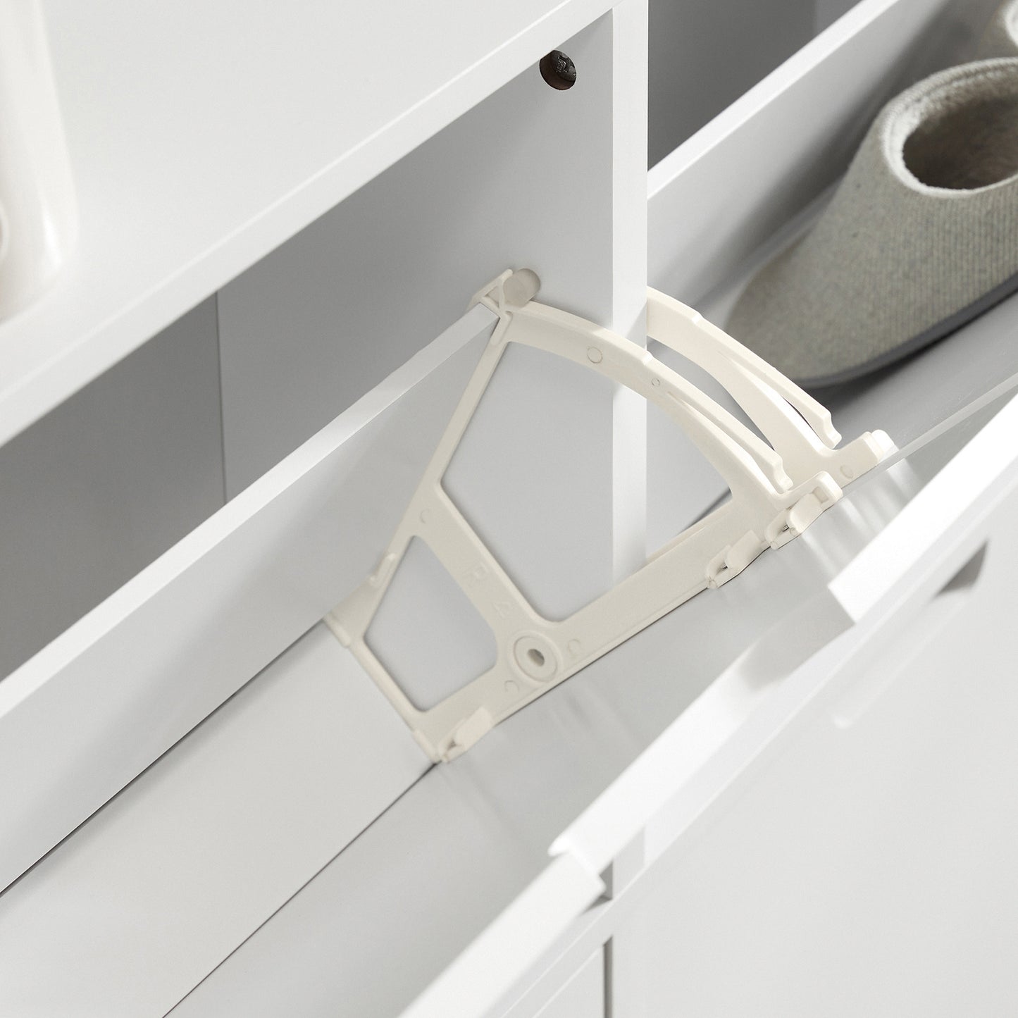 Barstoel – Kruk – Barkruk – Barstoel Met Rugleuning – Barstoel Met Armleuning – Set Van 2 – Scandinavisch Design – Lichtgrijs Stof – Massief Hout – Voetsteun