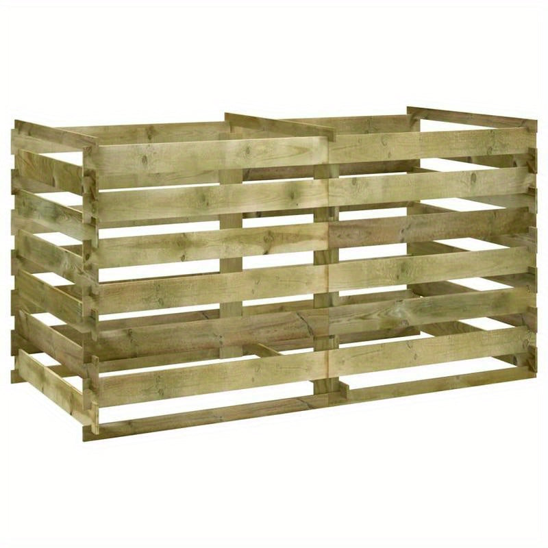 Houten Tuinbox – Tuinkist – Opslagkist – Buitenbox – Opbergbak – Geïmpregneerd Grenen Hout – 180x90x90 cm – Gemakkelijk Onderhoud