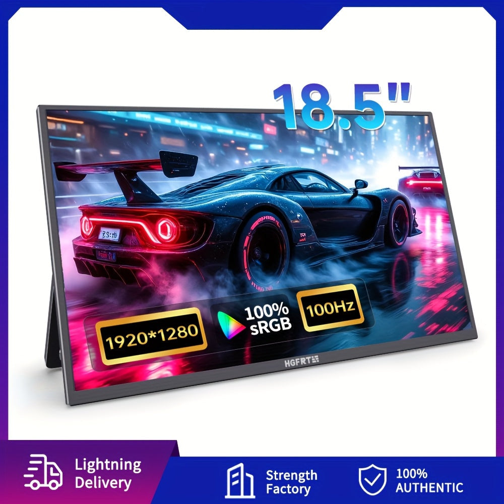 Draagbare Monitor – Portable Scherm – Second Screen – Extra Display – USB Monitor – 18,5 Inch – 100Hz Verversing – 100% sRGB Kleuren