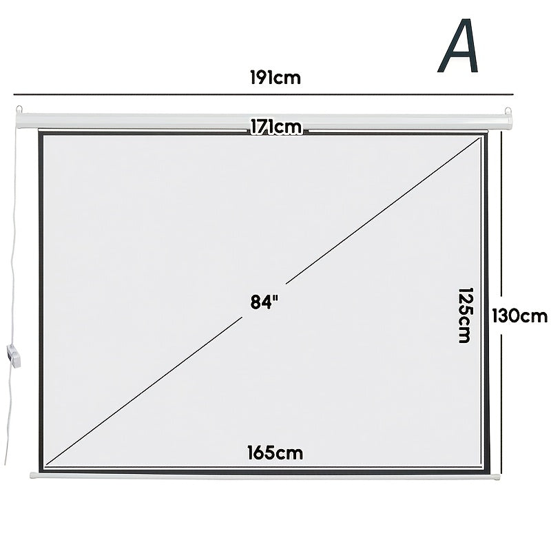 Elektrisch Ultra Short Throw Projectiescherm – Projectiescherm – Beamerdoek – Home Cinema Scherm – ALR Scherm – 213 cm 4:3 – Ambient Light Rejecting – Metalen Frame