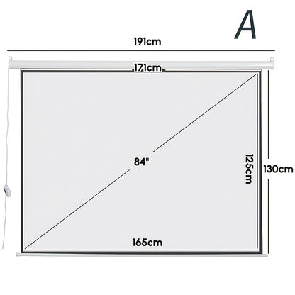 Elektrisch Ultra Short Throw Projectiescherm – Projectiescherm – Beamerdoek – Home Cinema Scherm – ALR Scherm – 213 cm 4:3 – Ambient Light Rejecting – Metalen Frame