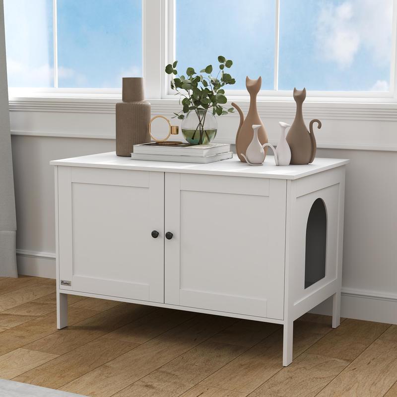 Kattenbakmeubel – Kattenkast – Kattenbak Kast – Kattenhuis – Kattenbak Cabinet – Stijlvol Design – Duurzaam Materiaal