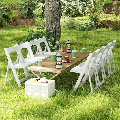 Tuinstoelen – Tuinstoel – Klapstoel – Ligstoel – Balkonstoel – Inklapbaar – Weerbestendig – Zithoogte 46 cm – Draagvermogen 500 kg