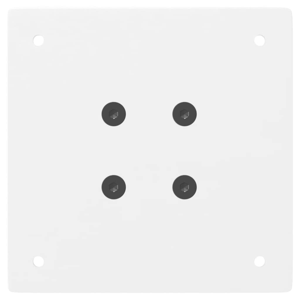 Eettafel Massief Eikenhout – Tafel – Dinertafel – Houten Tafel – Eetkamertafel – Wit – 240x100x74 cm – Robuust En Duurzaam – Met Metalen Poten