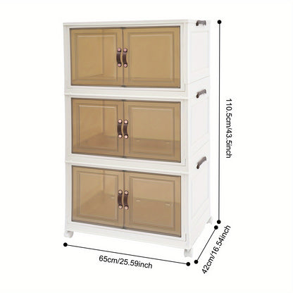 Opbergkast – Opbergbox – Opslagsysteem – Opbergrek – Opbergmeubel – Modulaire Indeling – Inclusief Zwenkwieltjes