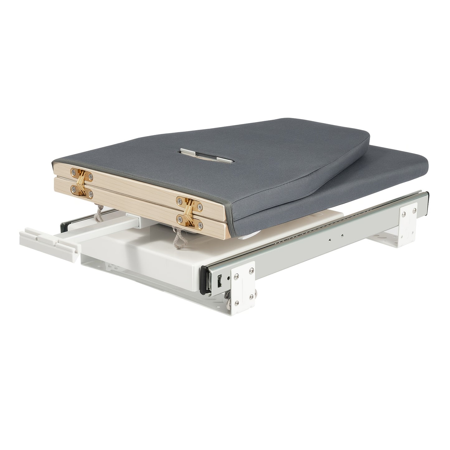 Space-Saving Closet Pull-Out Ironing Board - Heavy-Duty Retractable ironing board with 180° Rotation, Compact Storage Cabinet Organizer, Carbon Steel Construction & Non-Slip Surface - Ideal for Apartments, Dorms, Small Space