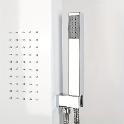 Douchepaneel – Douchekolom – Regendouche – Wandpaneel – Handdouche – 4-Functies – 130 cm Hoog – Duurzaam Corrosiebestendig Materiaal - Wit