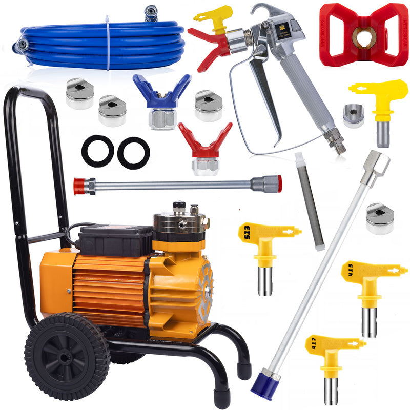 Verfpomp – Verfspuit – Verfspuitapparaat – Verfverstuiver – Verftoestel – Roestvrijstalen Pomp – 3500W Borstelloze Motor