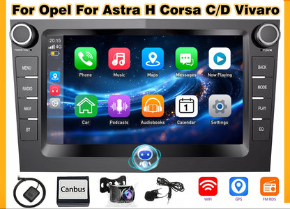 Autoradio – Car Stereo – Multimedia Speler – 1-DIN Radio – Android Autoradio – 7 Inch HD Touchscreen – Android 14.0 – Ingebouwde AHD Achteruitrijcamera