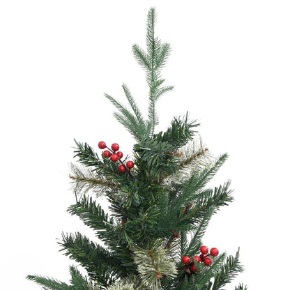 Kerstboom – Kunstkerstboom – Decoratieve Kerstboom – Groene Boom – Den – 195 cm Groot – Realistisch PVC & PE Materiaal