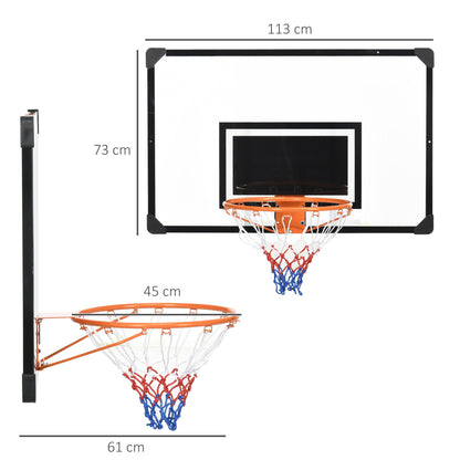 Basketbalring – Basketbalbord – Basketbalset – Basketbaldoel – Basketbalnet – Muurbevestigd – Verstelbare Hoogte – Weerbestendig Stalen Frame