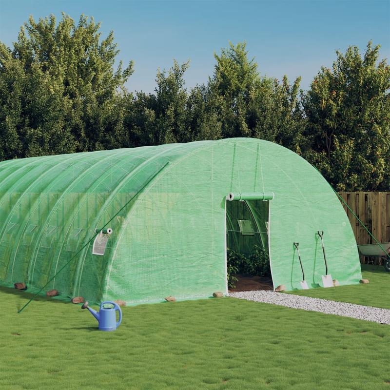 Kweekkas – Tuinkas – Broeikas – Serre – Plantenkas – Stevig Gegalvaniseerd Stalen Frame – Ruim 6x6x2,85 m Weerbestendig PE-Materiaal