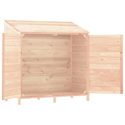 Buitenopslag – Tuinkast – Opbergbox – Tuinkisten – Tuinhuisje – Donkerbruin Marrone – Massief Vurenhout – Stevige Metalen Zijkanten – 102x52x112 cm – Duurzaam & Ruim