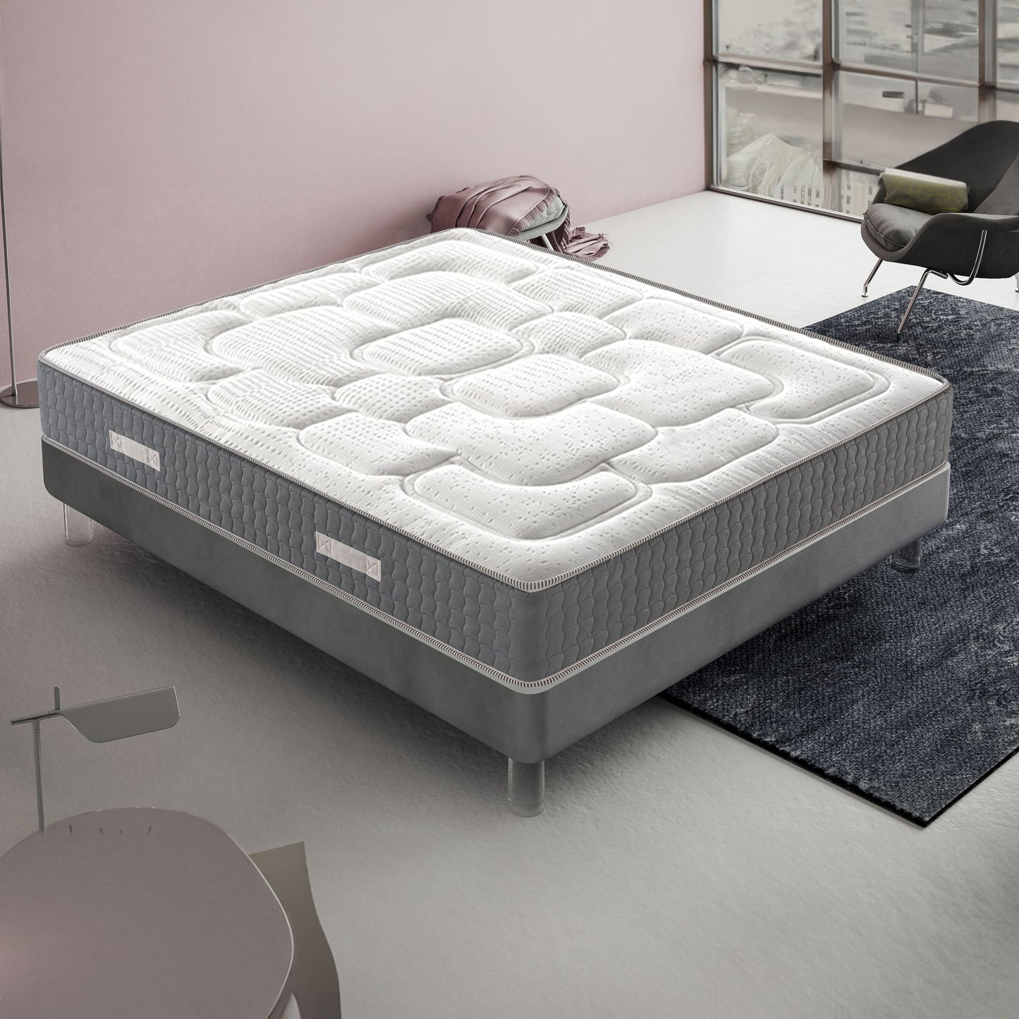 Memory Foam Matras – Traagschuim Matras – Slaapschuim – Orthopedisch Matras – Comfortmatras – 80x190 cm – 21 cm Hoog – 9 Comfortzones & Medium Stevige Ondersteuning
