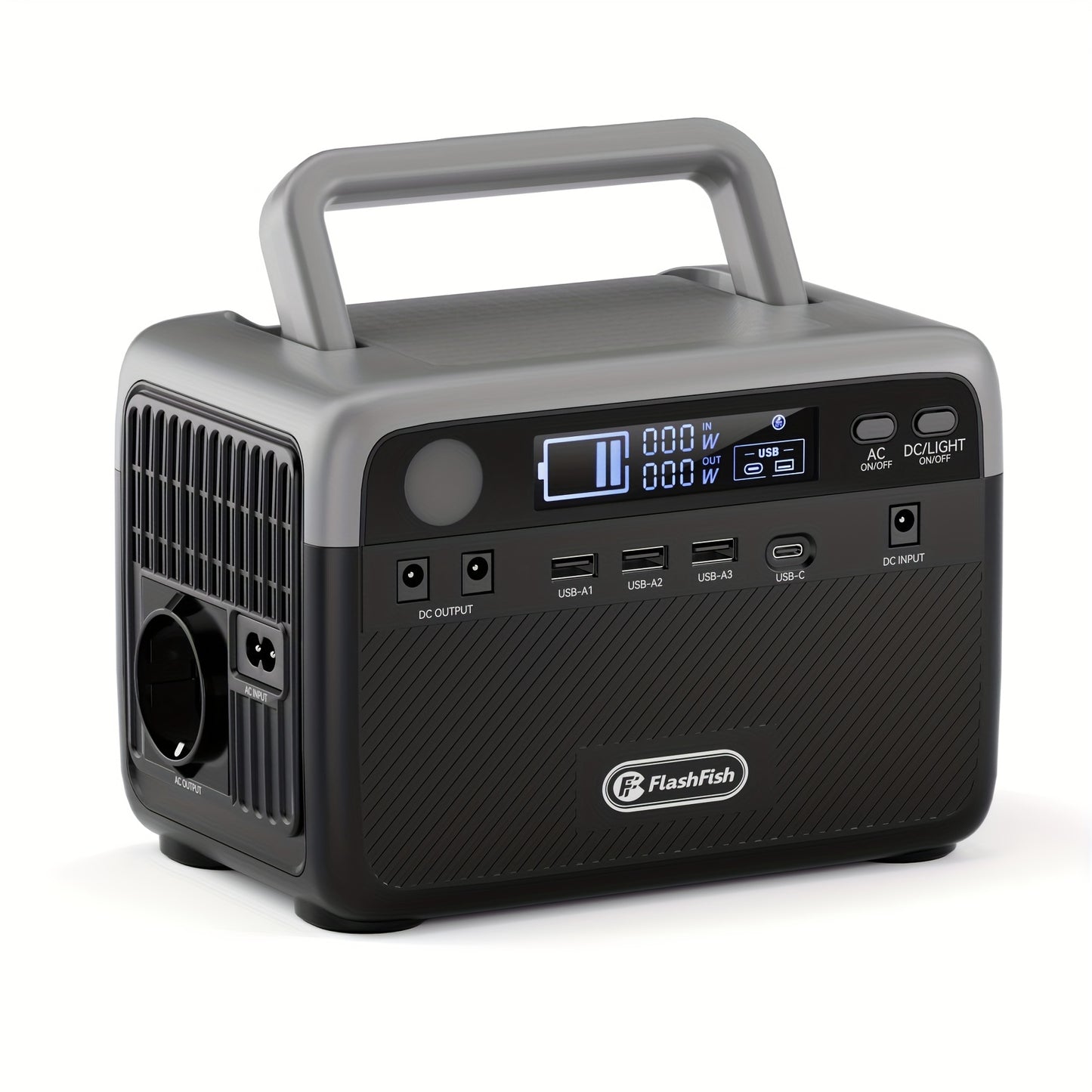 Draagbare Power Station – Mobiele Generator – Outdoor Accu – Noodstroomvoorziening – Camping Generator – 300W Vermogen – 230,4Wh LiFePO4 Batterij