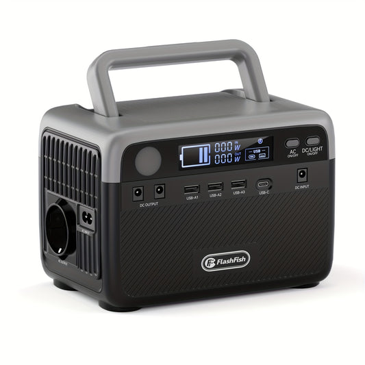 Draagbare Power Station – Mobiele Generator – Outdoor Accu – Noodstroomvoorziening – Camping Generator – 300W Vermogen – 230,4Wh LiFePO4 Batterij