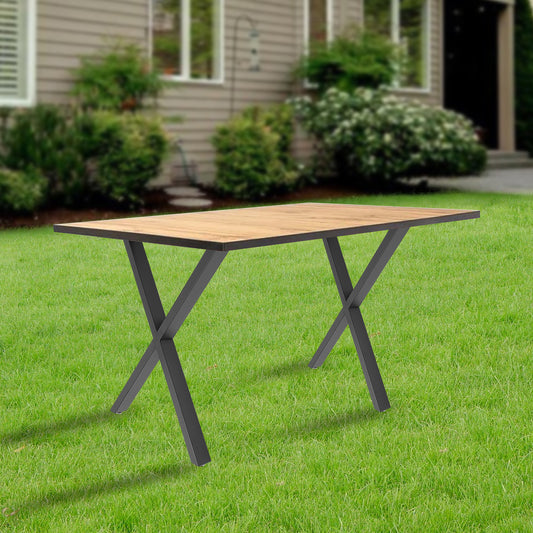 Tafelpoten – Tafelonderstel – Meubelpoot – Tafelpoot Set – X-vormige Tafelpoot – Verstelbare Hoogte – Zwart Stalen Design – Draagvermogen 200 kg