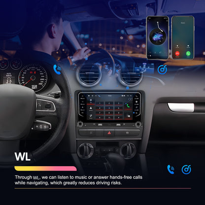 Android Autoradio – Auto Multimedia Speler – GPS Navigatie Systeem – Touchscreen Radio – Met Achteruitrijcamera en Microfoon – 7 Inch Display – Draadloze CarPlay & Android Auto