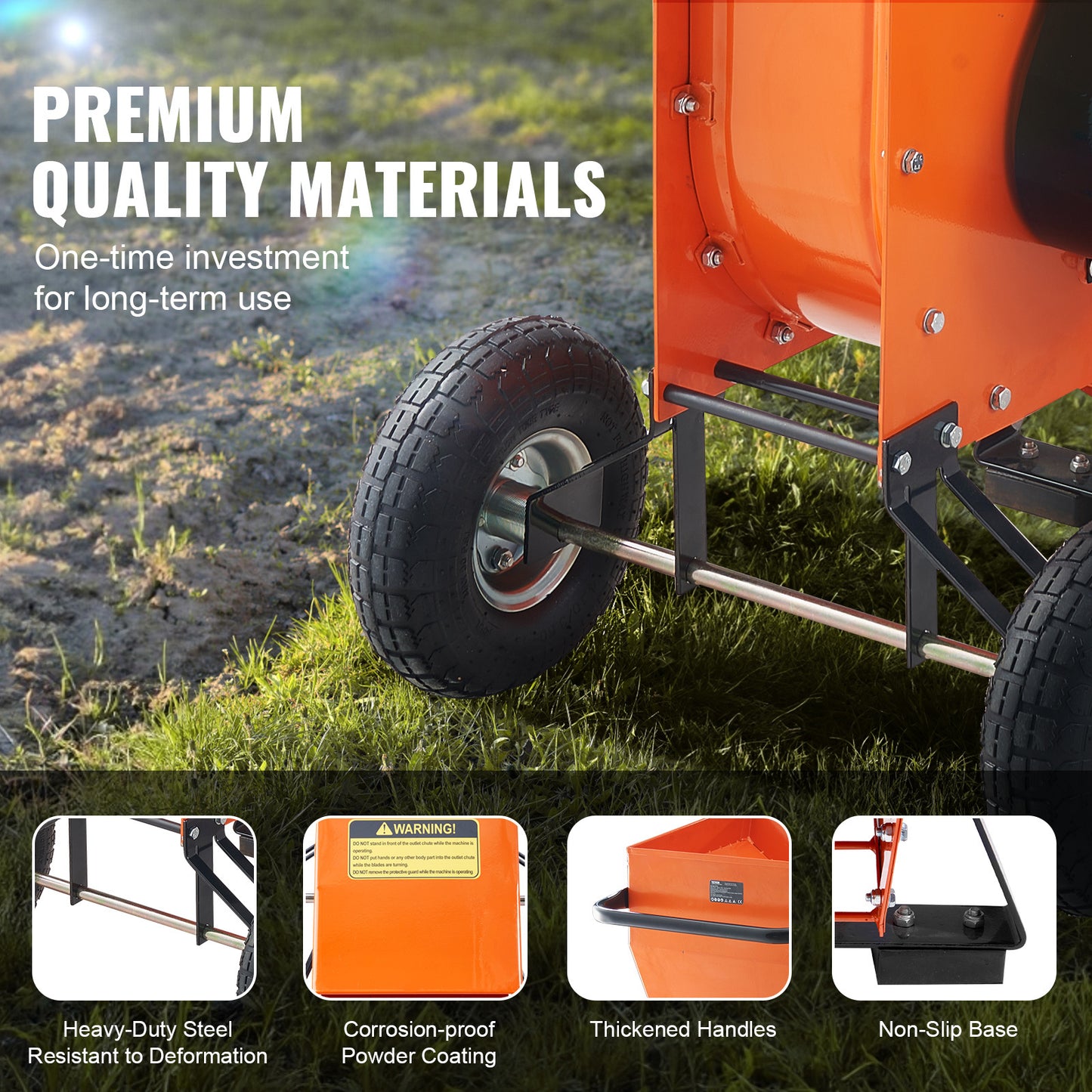 Houtversnipperaar – Tuinafvalversnipperaar – Takkenversnipperaar – Houtsnipperaar – Mulchversnipperaar – Benzine 420cc Motor – Groot Invoerkanaal 17 cm