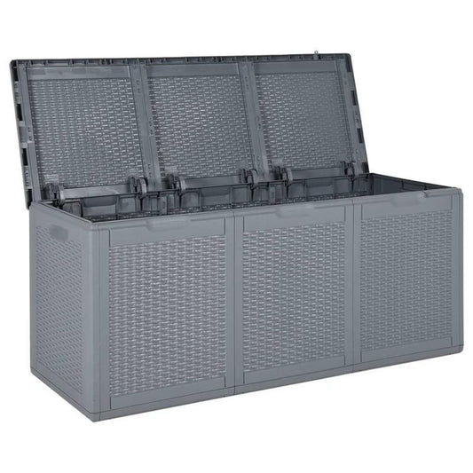 Opbergbox Tuin – Tuinkussenbox – Tuinkist – Opbergkist – Kussenbox – 270L Ruim – Weerbestendig Rattan – Stevige Handgrepen – Rechthoekig Design