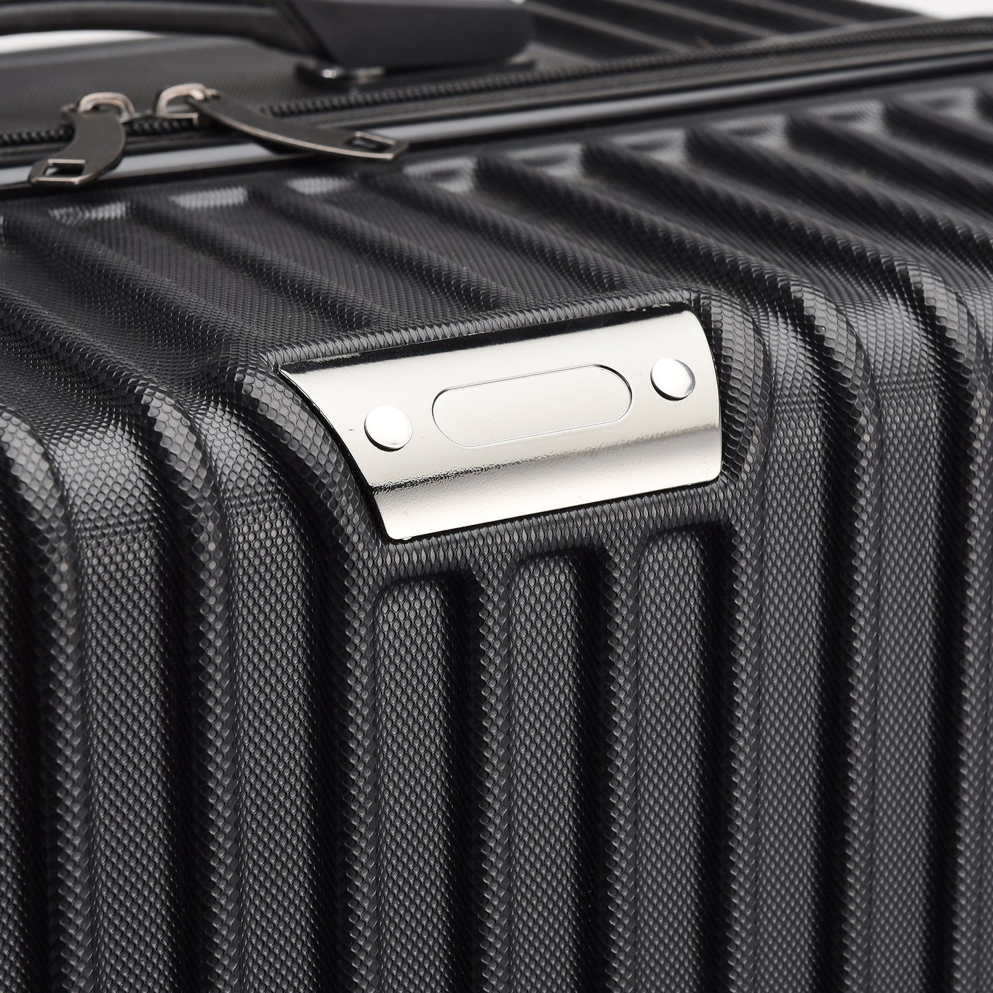 Kofferset – Reiskoffer – Trolley – Handbagage – Hardcase – ABS HardShell – TSA Cijferslot – 4 Wielen – Lichtgewicht – Zwart