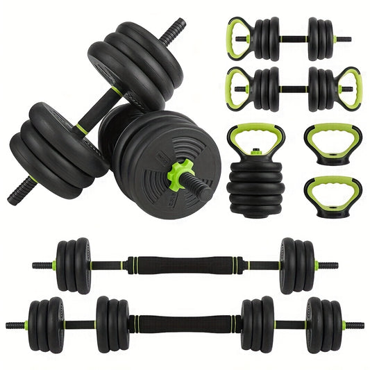 Verstelbare Dumbbell – Dumbbellset – Halters – Kettlebell – Push-Up Stand – 4-in-1 Design – Verstelbaar tot 29,94 kg – Ergonomische Antislip Grip