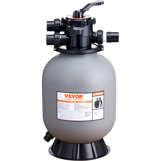 Zandfilter – Zwembadfilter – Sandfilter – Filterinstallatie – Zwembadreiniging – 16 Inch Diameter – 7-standen Multiportkraan