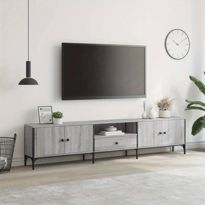 TV-kast – Tv-meubel – TV-dressoir – Mediameubel – Tv-standaard – Grijs Sonoma – Ruime Lade – Hoogwaardig Gefabriceerd Hout