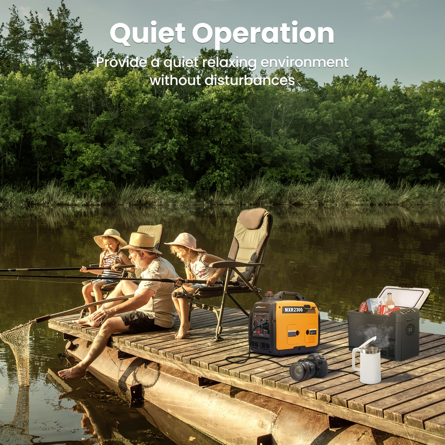 Draagbare Inverter Generator – Stroomgenerator – Generator – Camping Generator – Noodstroom – 2300 Watt – Stil Geluid