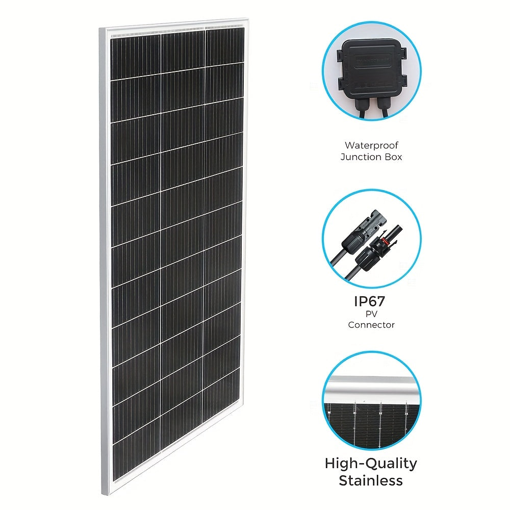 210W Zonnepanelensysteem – Zonnepanelen – Solar Panel Kit – Zonnecelmodule – Zonne-energie Set – Monokristallinen Zonnepanelen – 20A PWM-Controller – Duurzame PET-Panelen
