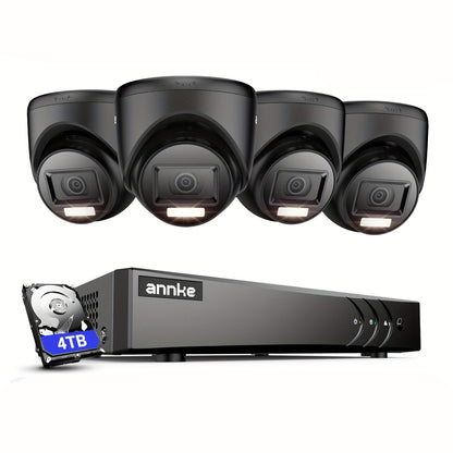 Beveiligingssysteem – Camerabewaking – CCTV Camera – Surveillance Set – Bewakingscamera – 8 Camera’s 2MP HD – AI Detectie & 4TB Opslag