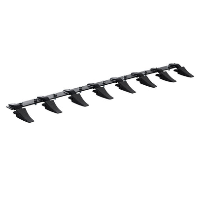 Baknagelbar – Bakrand Bar – Graafbak Tanden – Graafmachine Accessoire – 66 Inch – 8 Tanden – Slijtvast Legeringstaal – Eenvoudige Bevestiging met Klinknagels