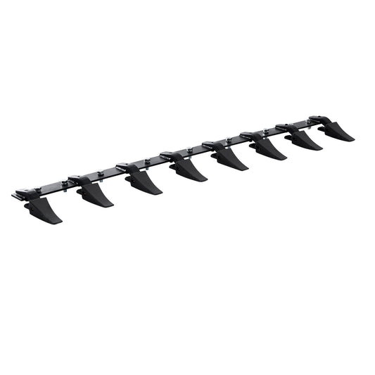 Baknagelbar – Bakrand Bar – Graafbak Tanden – Graafmachine Accessoire – 66 Inch – 8 Tanden – Slijtvast Legeringstaal – Eenvoudige Bevestiging met Klinknagels