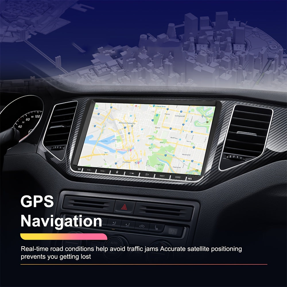 9 Inch Android Autoradio – Multimedia Speler – Navigatiesysteem – Touchscreen Radio – Double DIN Unit – 1080P HD Scherm – Backup Camera Ondersteuning