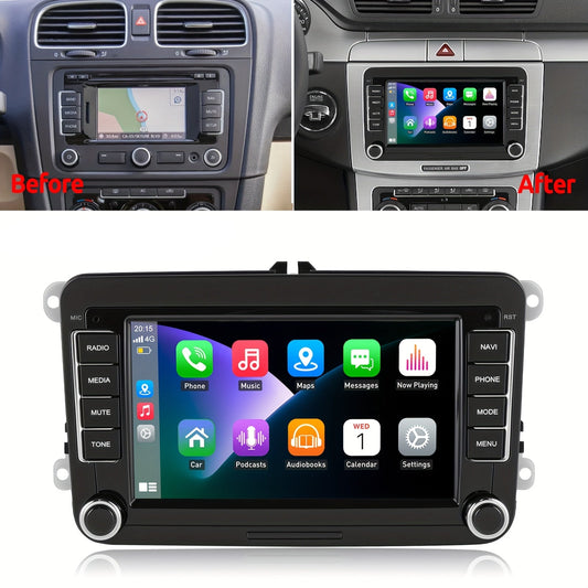 Autoradio Android – Auto Stereo – Multimedia Speler – Navigatiesysteem – Car Audio – 7 Inch HD IPS Touchscreen – Android 14 Met Draadloos CarPlay & Android Auto