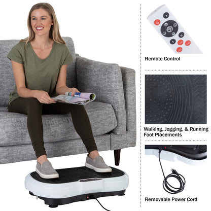 Trilplaat – Vibratieplaat – Vibration Plate – Powerplate – Fitnessapparaat – 3 Intensiteitsniveaus – Max. 150 kg Draagvermogen