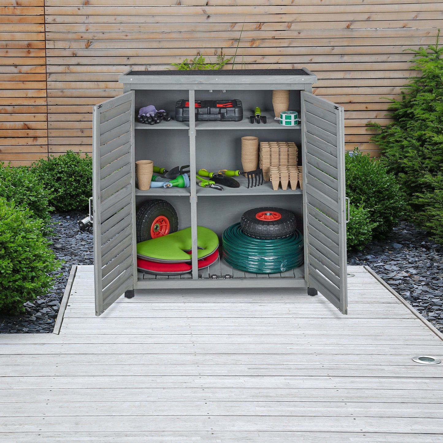 Vuurkorf – Tuinhaard – Buitenhaard – Vuurmand – BBQ Vuurkorf – Zwart Staal – Ø 75 cm – Inclusief Grill en Vonkenscherm