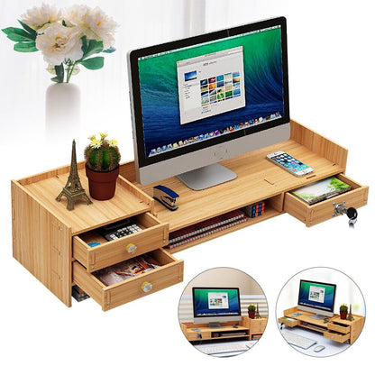 Bureau Organizer – Bureaurek – Desk Organizer – Opbergdoos – Documentenhouder – Houtkleur – Stevig Duurzaam Materiaal – Compact Formaat