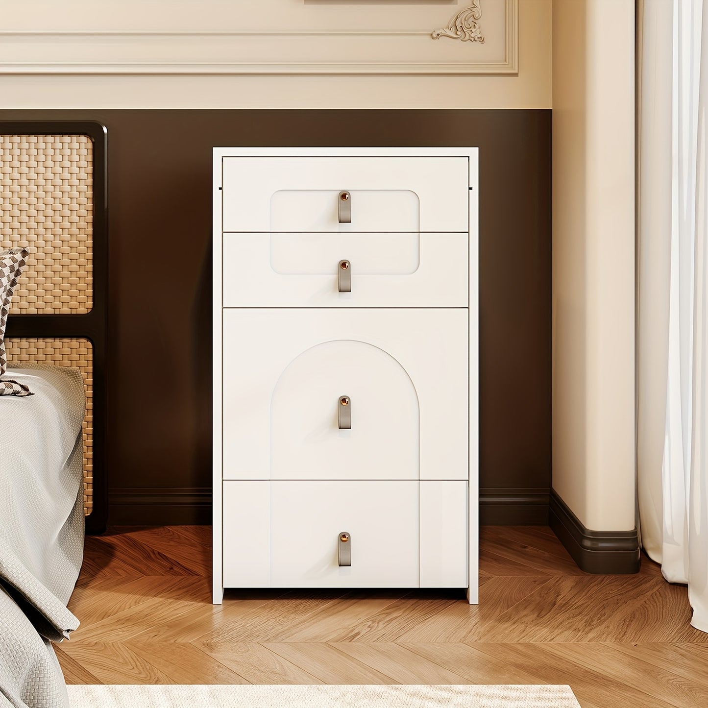Make-up Tafel – Kaptafel – Schminktisch – Visagietafel – Make-up Meubel – Met Krukje – 3 Lades – Wit – Multifunctionele Opbergruimte – Spiegel