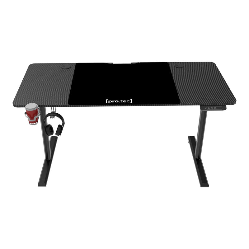 Tuinsettafel – Tuintafel – Bureau – Verstelbare Tafel – Werktafel – Hoogte Verstelbaar – Donkerhout Look – 140x60 cm