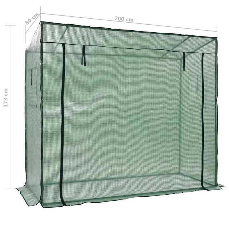 Kweekkas – Kas – Groentekas – Plantenkas – Serre – Walk-in Kasje Groen – Draagbaar Ontwerp – Dubbel Metaal Frame